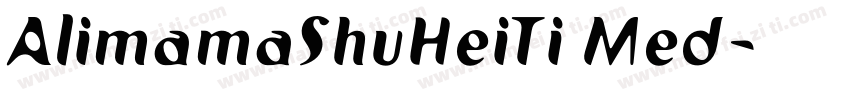 AlimamaShuHeiTi Med字体转换